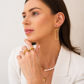 Colar Coração Banhado em Ouro 18K